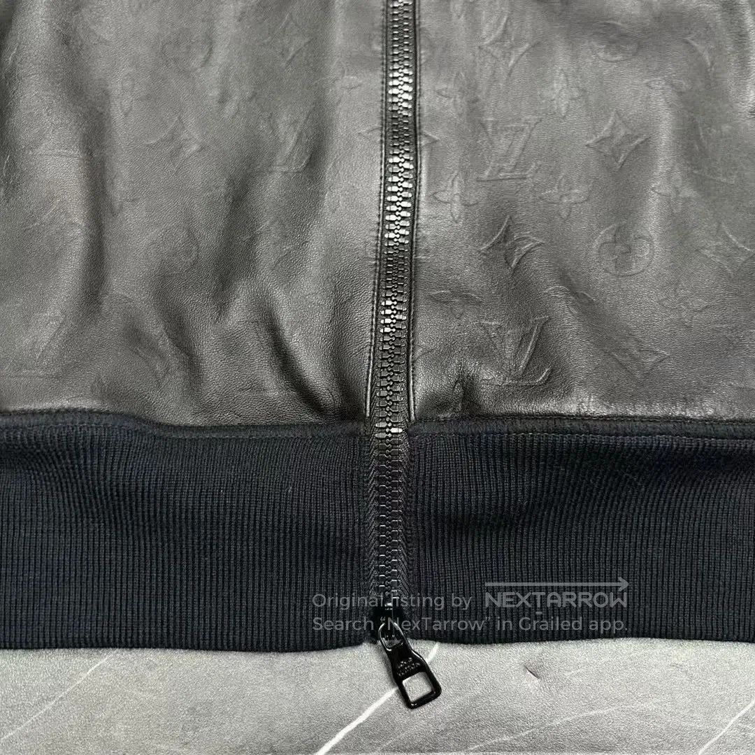 Louis Vuitton Louis Vuitton Monogram Leather Wool Jacket. Size US XL / EU 56 / 4 - 4 Thumbnail