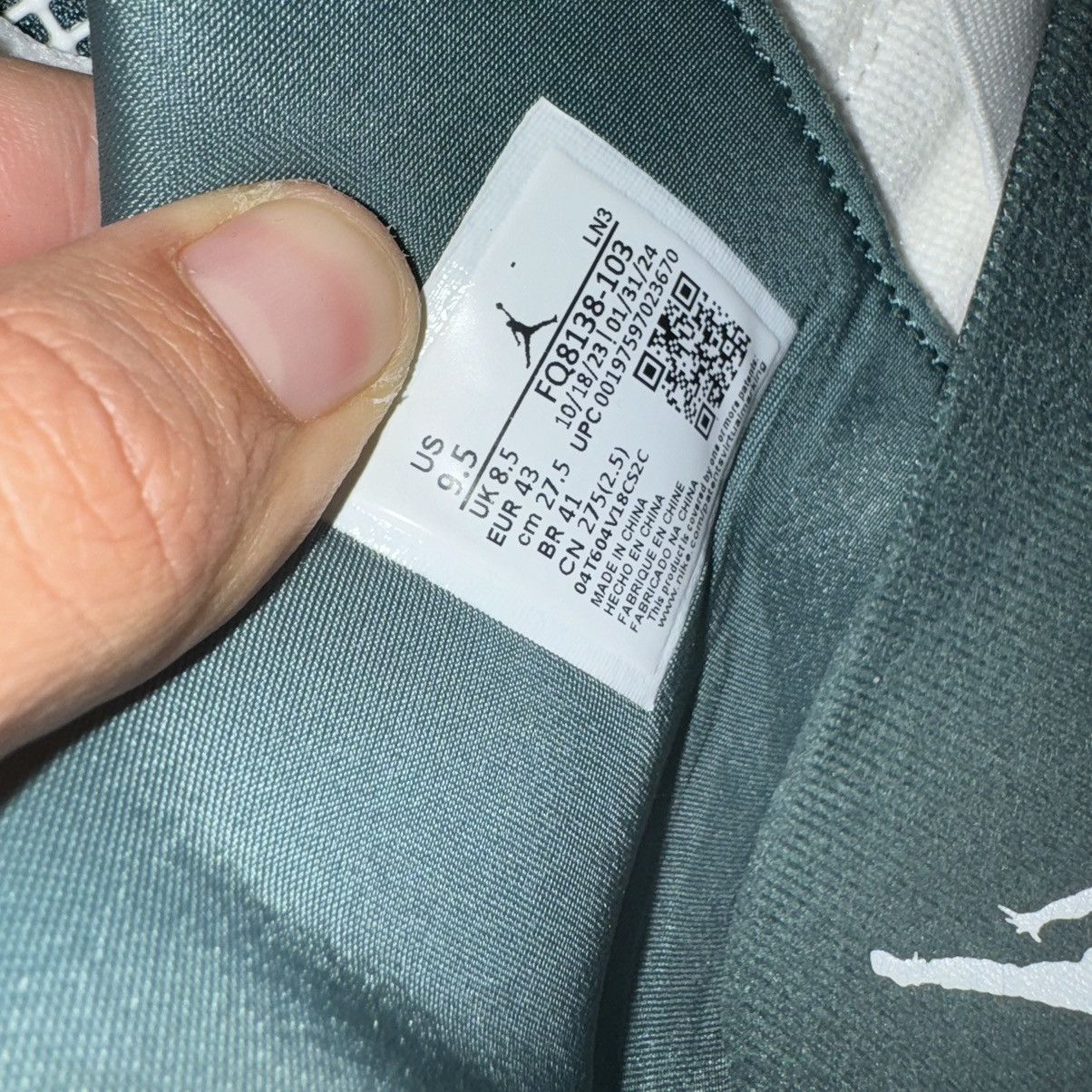 Jordan Brand Jordan 4 ‘oxidized green’ Size US 9.5 / EU 42-43 - 10 Thumbnail