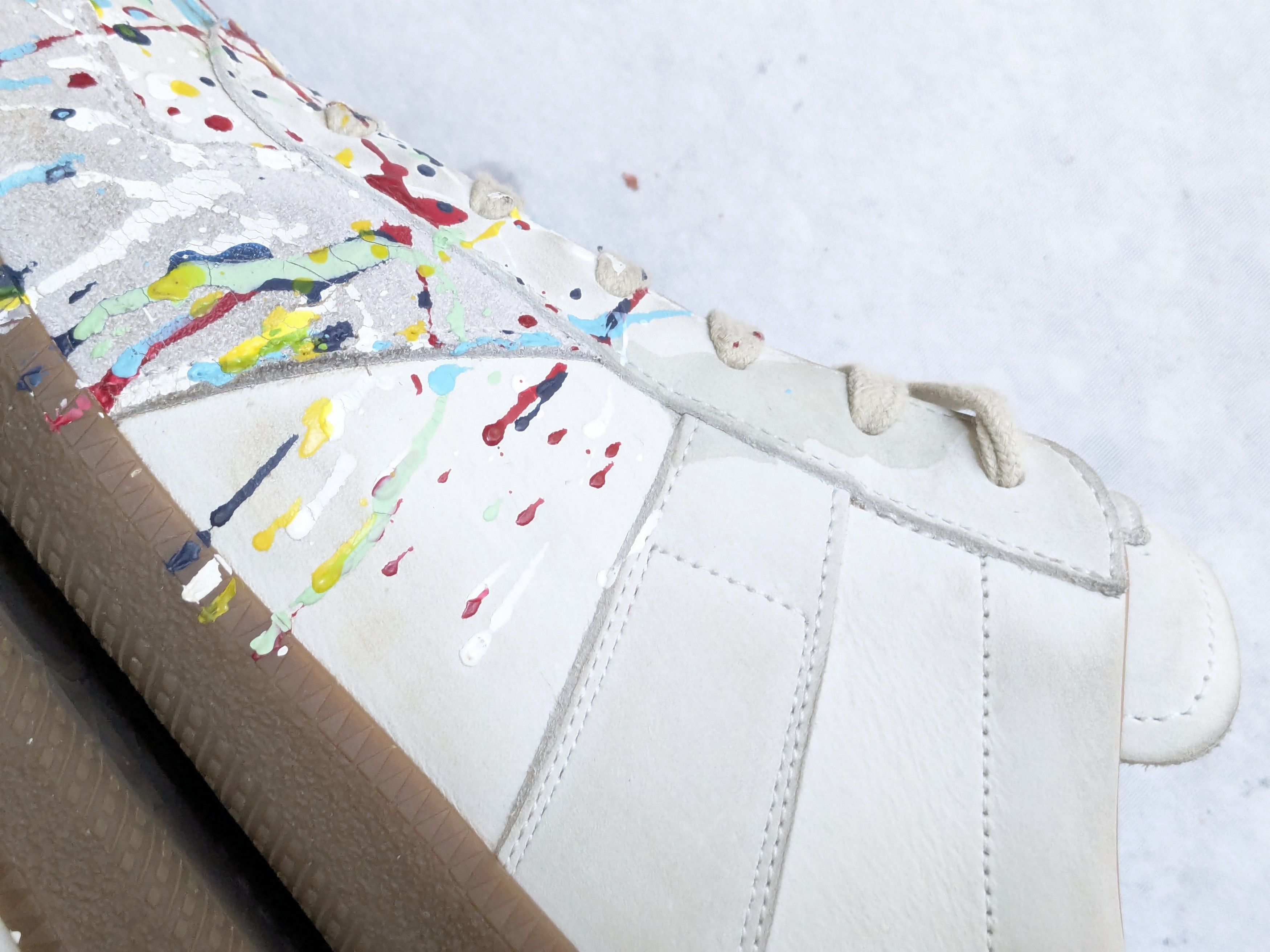 Maison Margiela Maison Margiela Replica GAT Sneaker 46.5 13.5 Paint Splatter Size US 13 / EU 46 - 12 Thumbnail