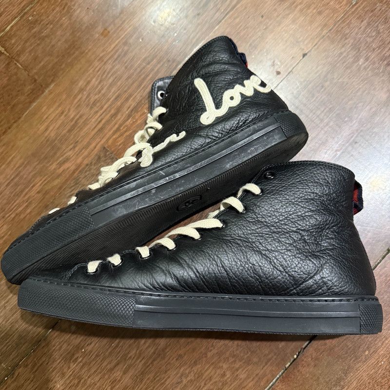 Gucci Gucci Black Patterned High-Top Sneakers Size US 8 / EU 41 - 4 Thumbnail
