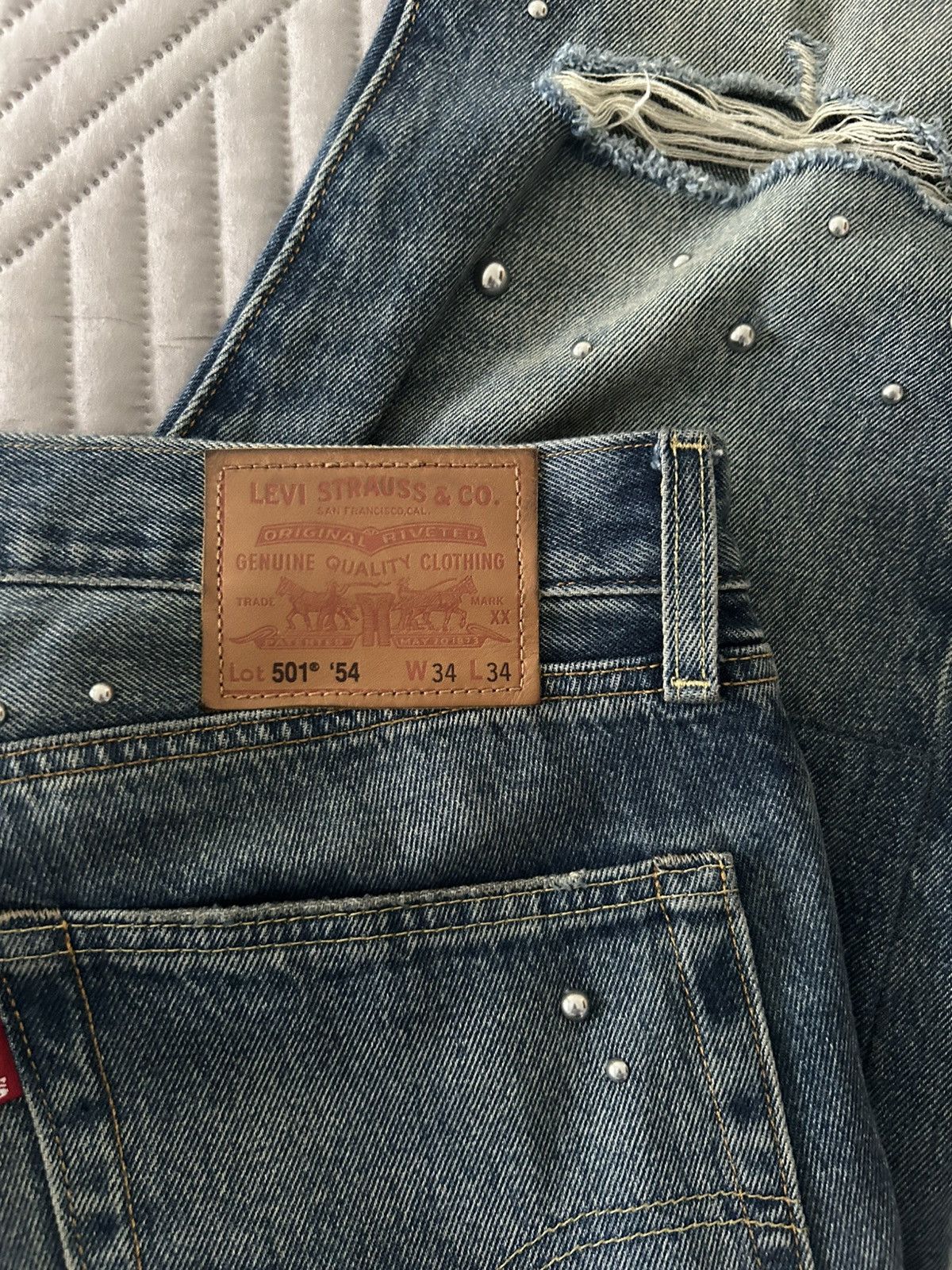 Levi's Levis 501 ‘54 Original Fit Men's Jeans Size US 34 / EU 50 - 6 Thumbnail