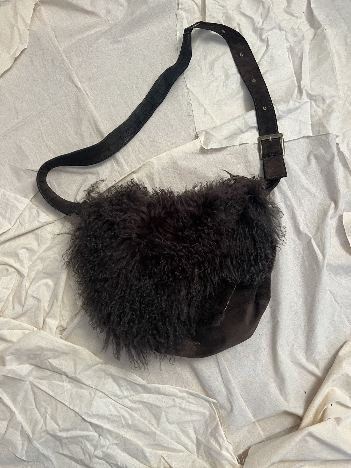 GOA GOA fur messenger bag Size ONE SIZE - 1 Thumbnail