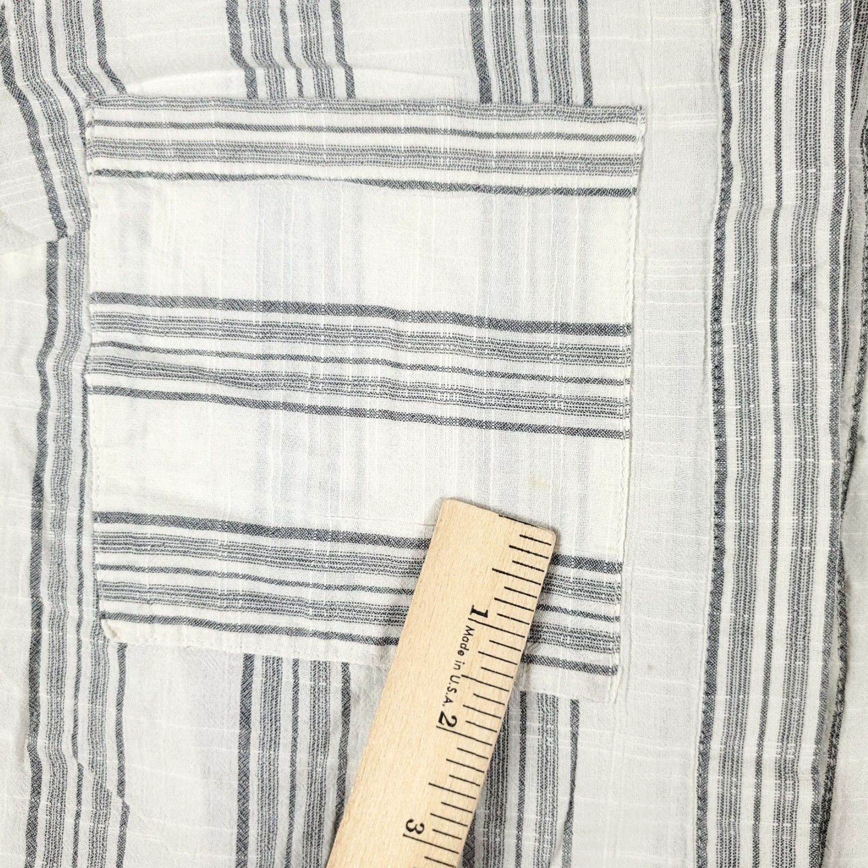 Tommy Hilfiger Tommy Hilfiger Women's Gray Striped Long Sleeve Button Up Shirt Medium Size M / US 6-8 / IT 42-44 - 5 Thumbnail