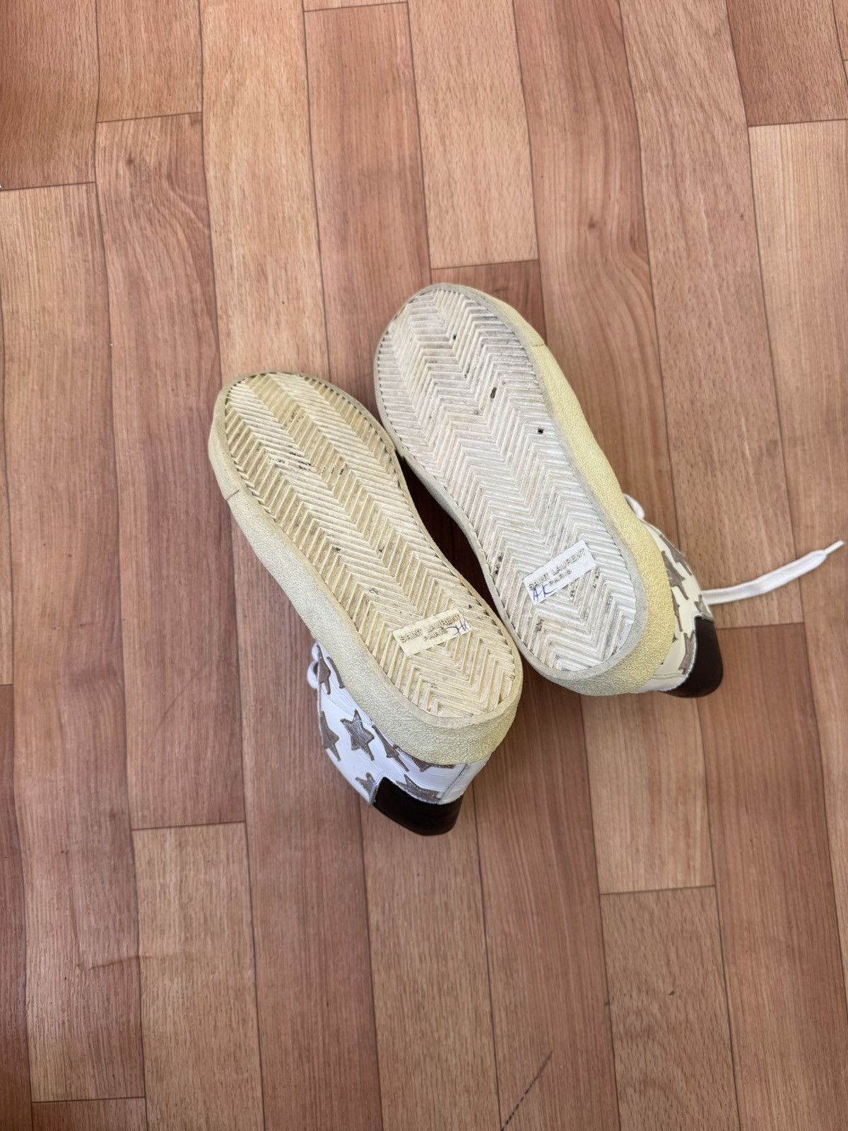 Saint Laurent Paris Saint Laurent hightop sneakers Size US 7 / EU 40 - 13 Thumbnail