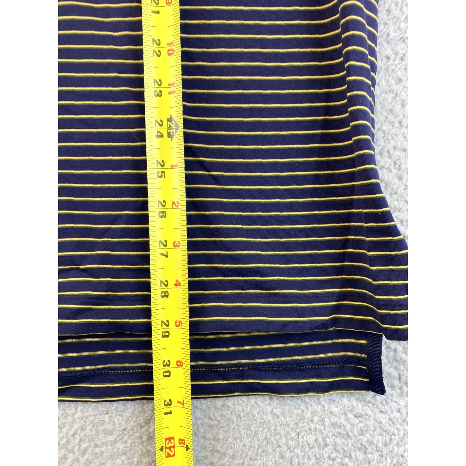 Polo Ralph Lauren Ralph Lauren Polo Golf Polo Shirt Mens Large Striped Navy Yellow Short Sleeve Collared Cotton Casual Activewear Golf Rugby Outdoor Size US L / EU 52-54 / 3 - 6 Thumbnail