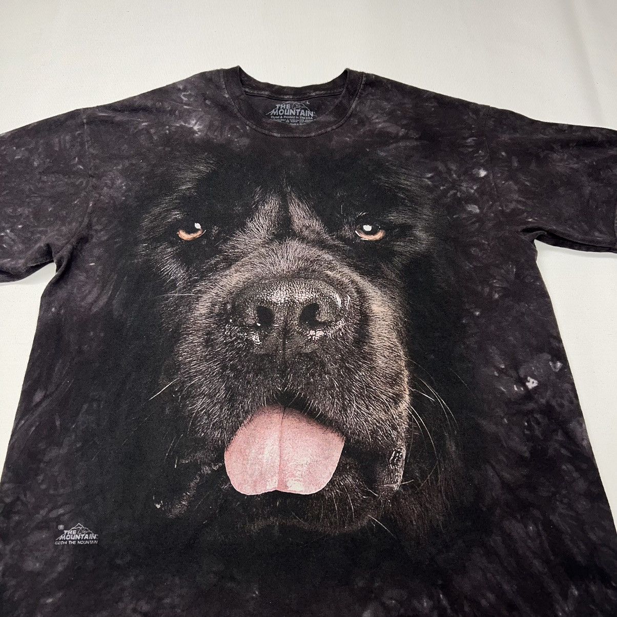 The Mountain × Vintage The Mountain Dog Tee Shirt Brown Newfoundland Lab Tie Dye Size US L / EU 52-54 / 3 - 2 Thumbnail