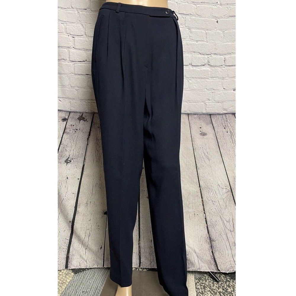 Emanuel Ungaro Emanuel Ungaro Navy Blue Dress Pants Size 4 Size 27" / US 4 / IT 40 - 1 Thumbnail