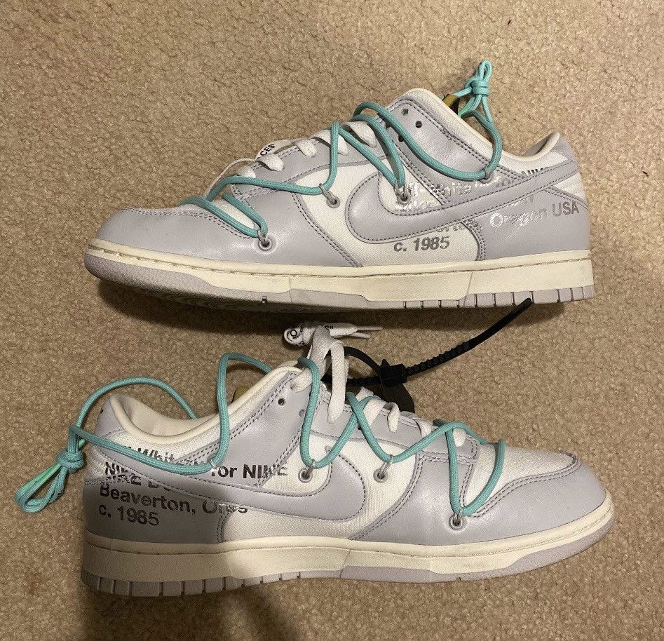 Nike × Off-White Off White x Nike Dunk Lot 4 size 11.5 Size US 11.5 / EU 44-45 - 2 Thumbnail