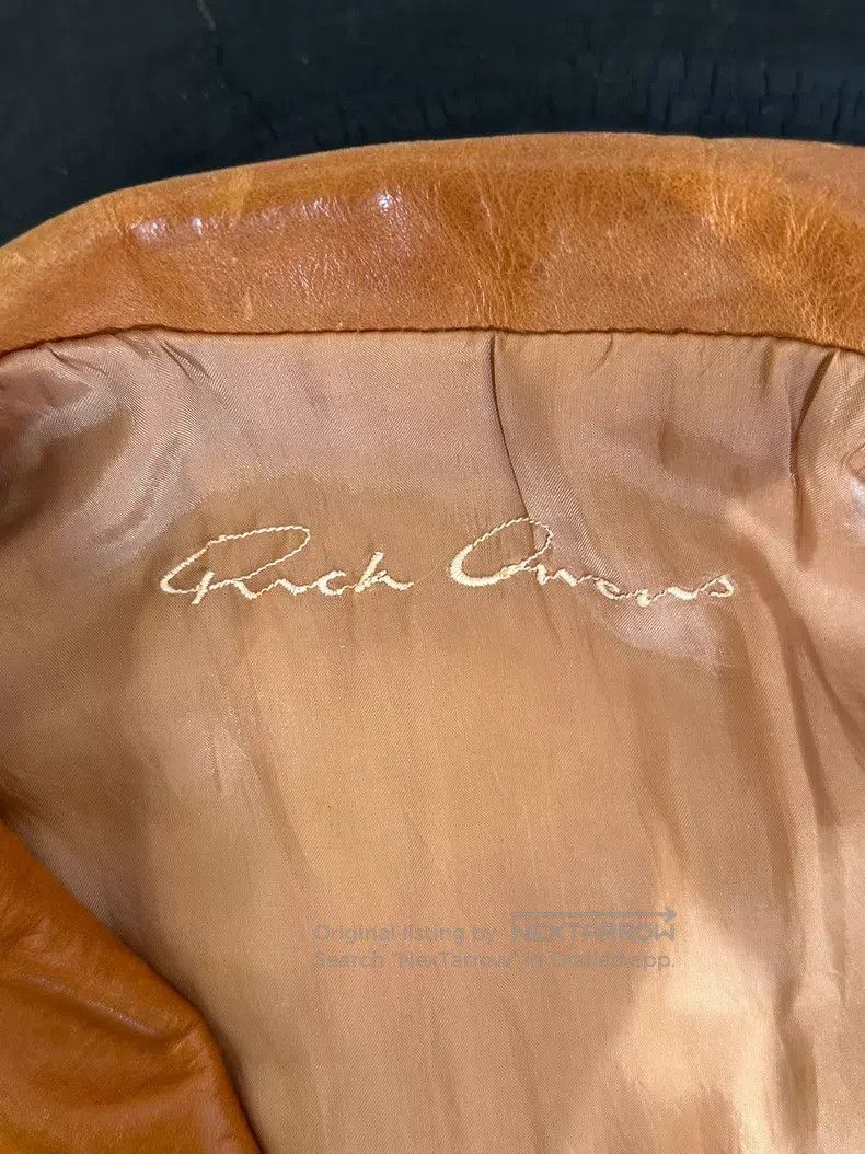 Rick Owens Rick Owens Cropped silhouette fur patchwork leather jacket Size XS / US 0-2 / IT 36-38 - 6 Thumbnail
