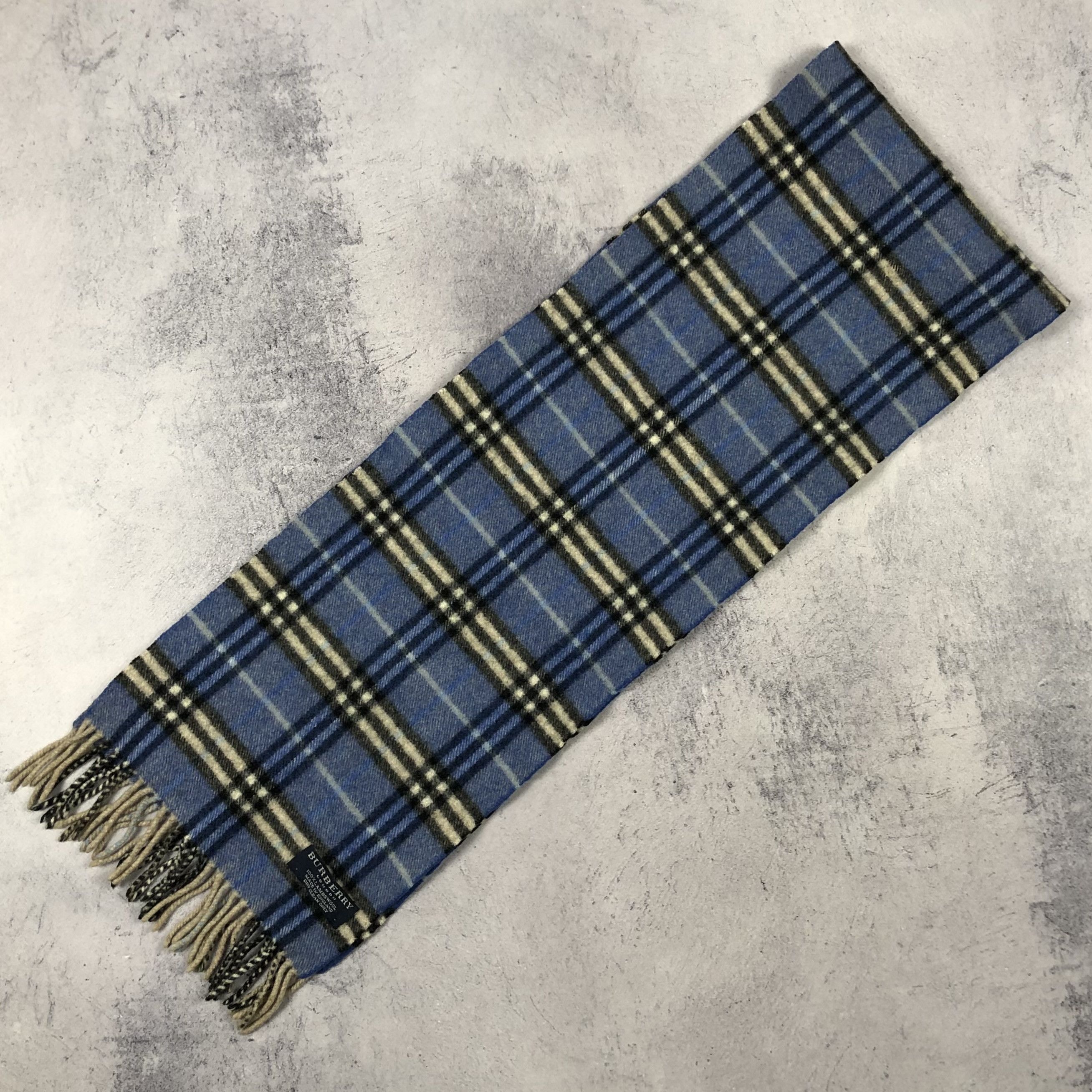 Burberry Vintage Burberry London Scarf Blue Nova Check Size ONE SIZE - 6 Thumbnail