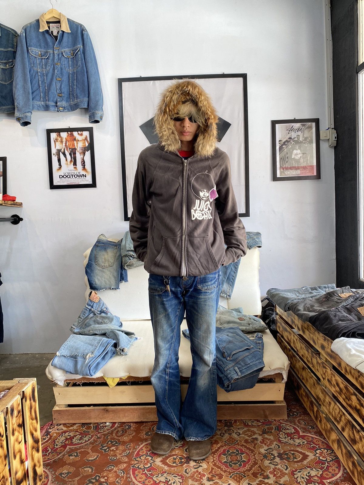 If Six Was Nine × Japanese Brand × Le Grande Bleu (L.G.B.) Fur hoodie juicy beats souls Size US L / EU 52-54 / 3 - 2 Thumbnail
