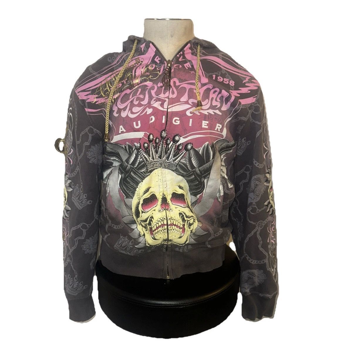 Christian Audigier INSANE Christian Audigier Ed Hardy AOP Hoodie Jesse Pinkman Size US XL / EU 56 / 4 - 1 Thumbnail