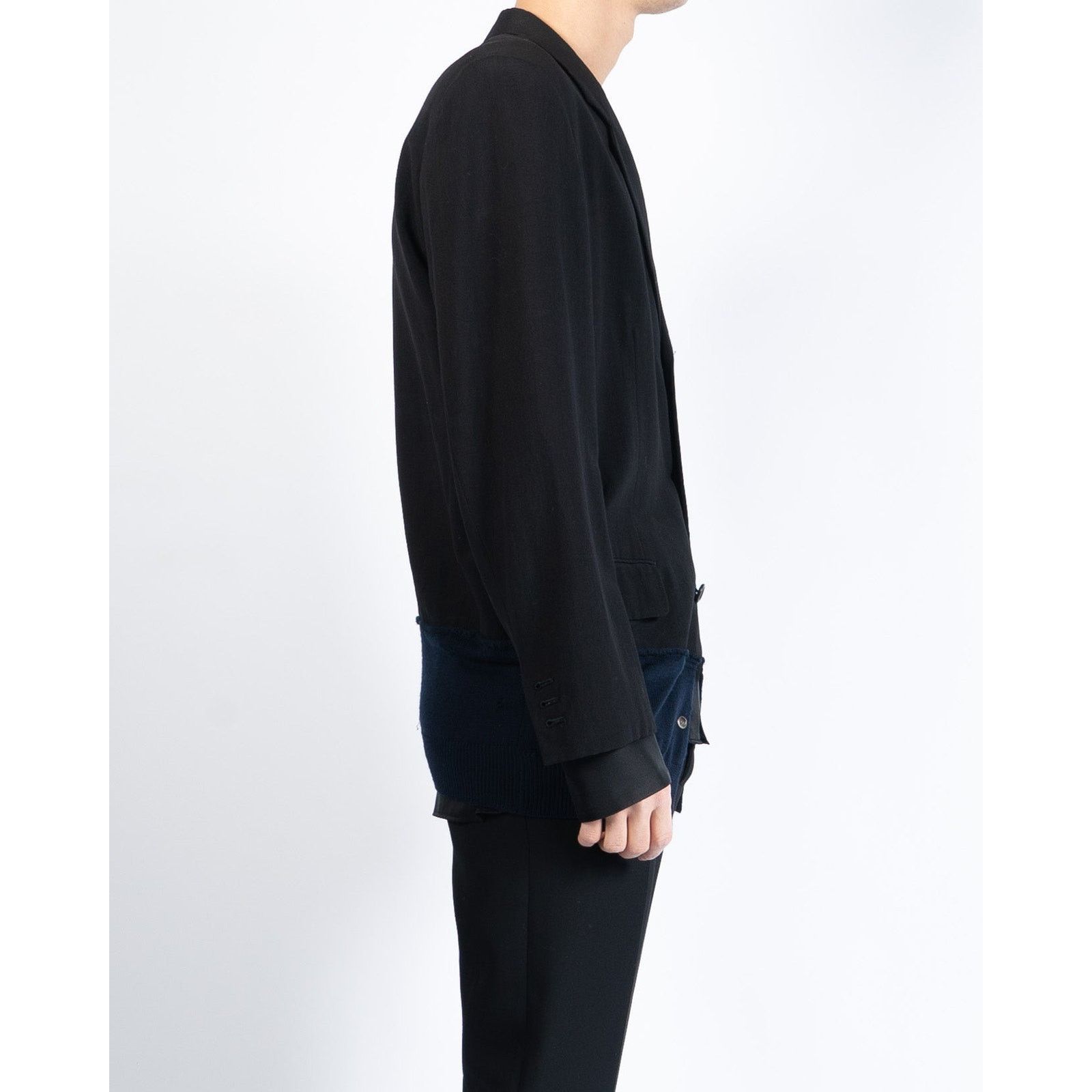 Comme des Garcons FW93 Knitted Hem Blazer Size 48R - 5 Thumbnail