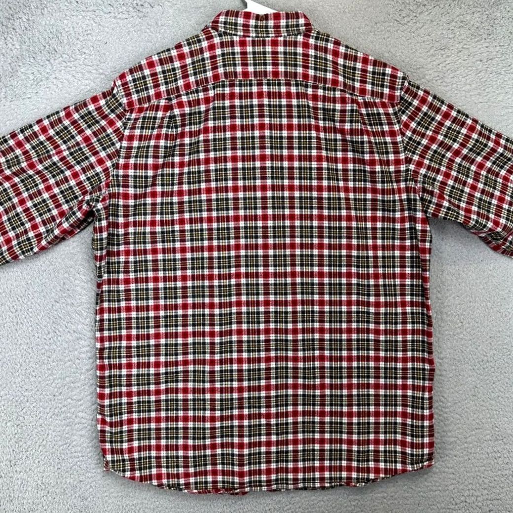Eddie Bauer VINTAGE Eddie Bauer Shirt Mens Large Tall Red Plaid Flannel Button-Down Relaxed Fit Cotton Breathable Button Up Size US L / EU 52-54 / 3 - 4 Thumbnail