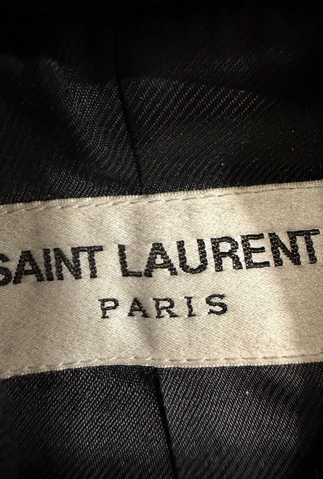 Saint Laurent Paris Saint Laurent 22FW Black &White Wool Lambskin Varsity Jacket Size US XL / EU 56 / 4 - 2 Thumbnail