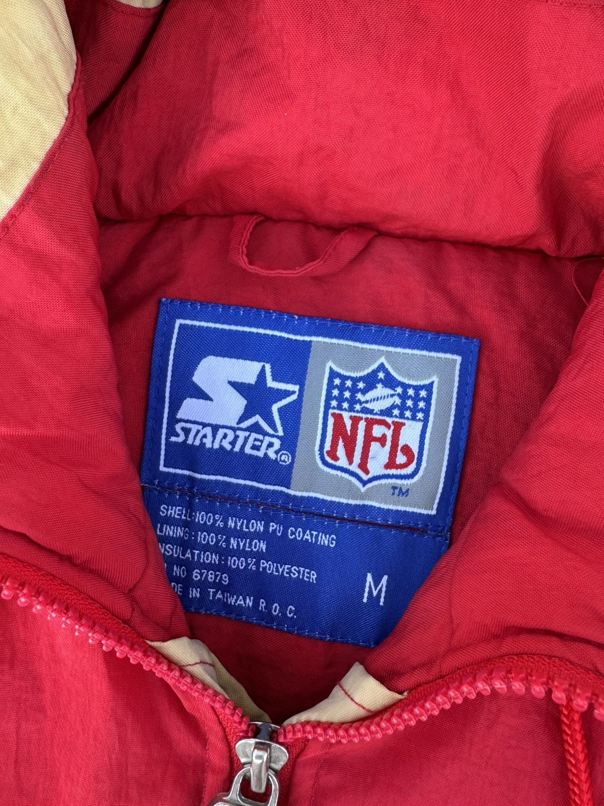 Starter Vintage 90s San Francisco 49ers Red Pullover Parka NFL Size US M / EU 48-50 / 2 - 7 Thumbnail