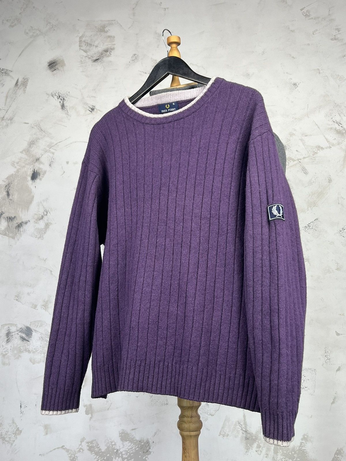 Fred Perry Vintage Fred Perry Wool Sweater Size L - XL Size US XL / EU 56 / 4 - 1 Thumbnail