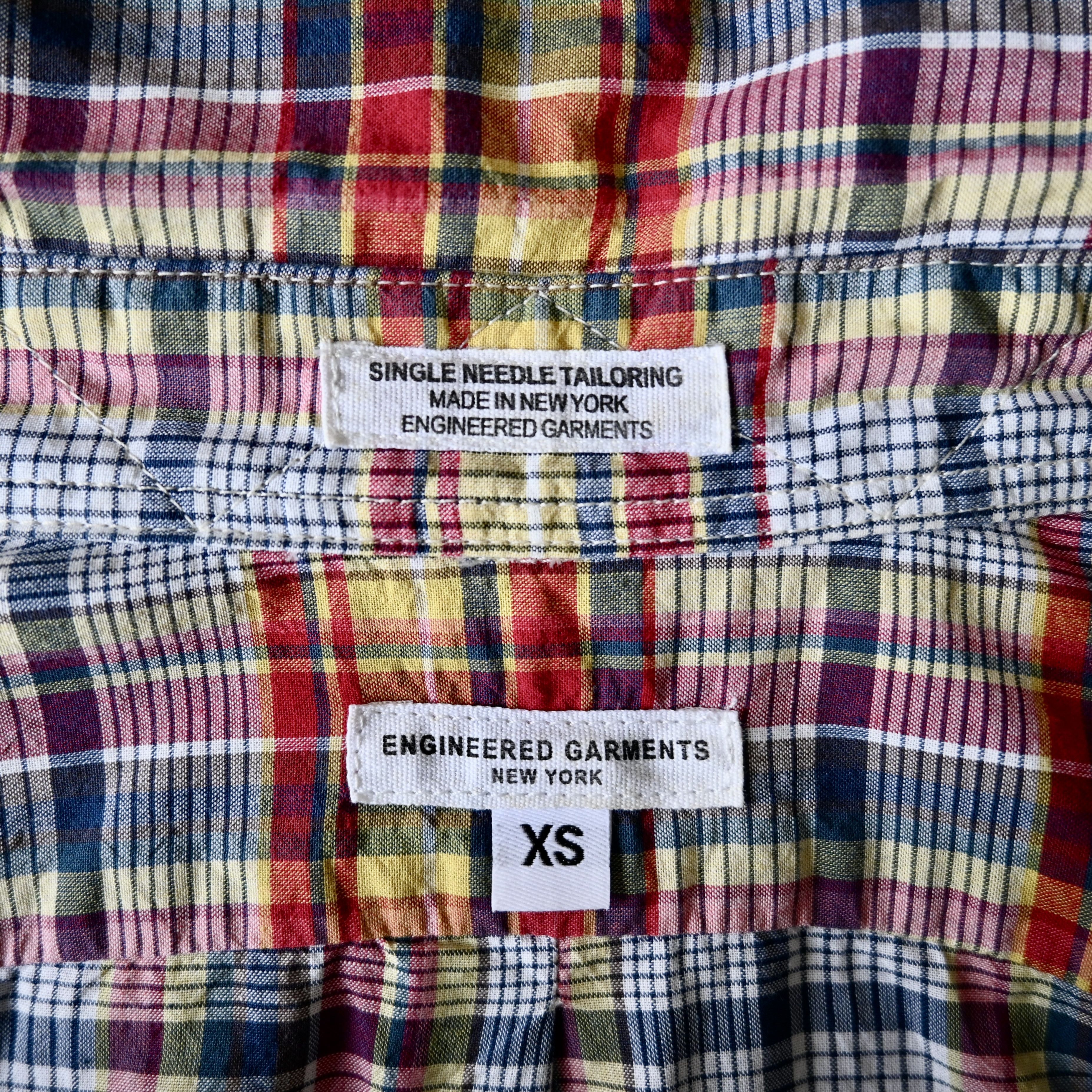 Engineered Garments Engineered Garments 19th century BD shirt, cotton madras Size US XS / EU 42 / 0 - 11 Thumbnail