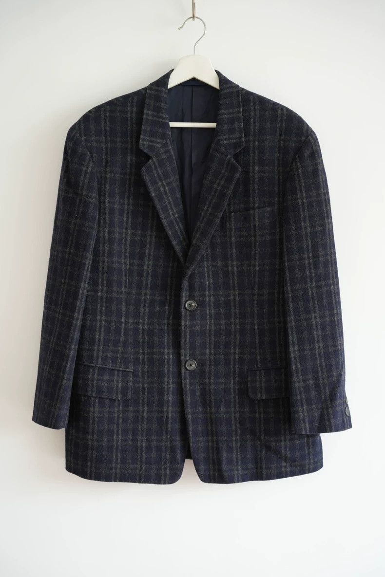 Yohji Yamamoto Yohji Yamamoto Yohji Yamamoto 90s Vintage Check Blazer Size US S / EU 44-46 / 1 - 1 Thumbnail