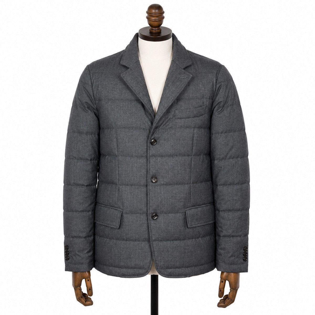 Moncler Men`s Moncler Rodin Gray Wool Puffer Jacket Size 6 / XXL Size US XXL / EU 58 / 5 - 1 Thumbnail
