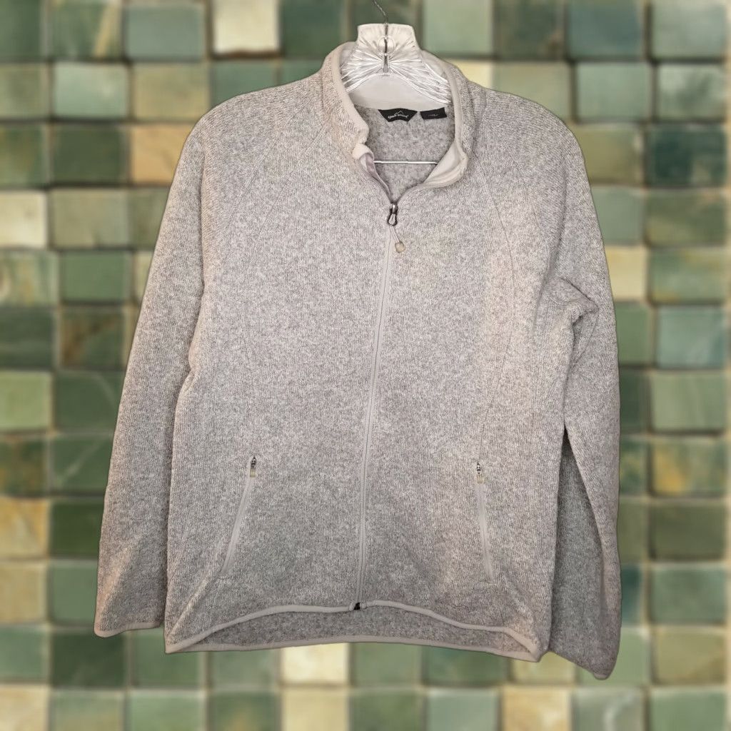 Eddie Bauer Eddie Bauer Sweatshirt Full Zip Activewear Womens Large Gray L Size L / US 10 / IT 46 - 1 Thumbnail