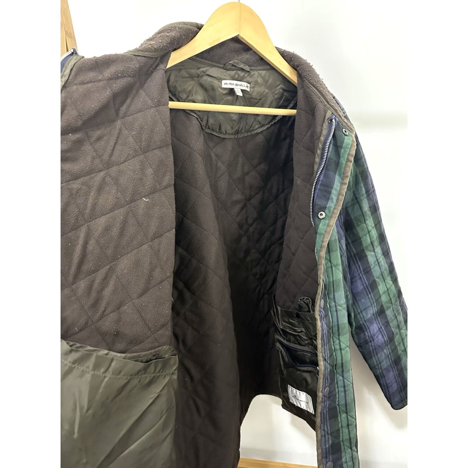 Peter Millar VTG Peter Millar Green Tartan Plaid Quilted Jacket Size L Mens Broken Zipper Exposure: Pilling Collar Fading Suffolk Style Size US L / EU 52-54 / 3 - 7 Thumbnail