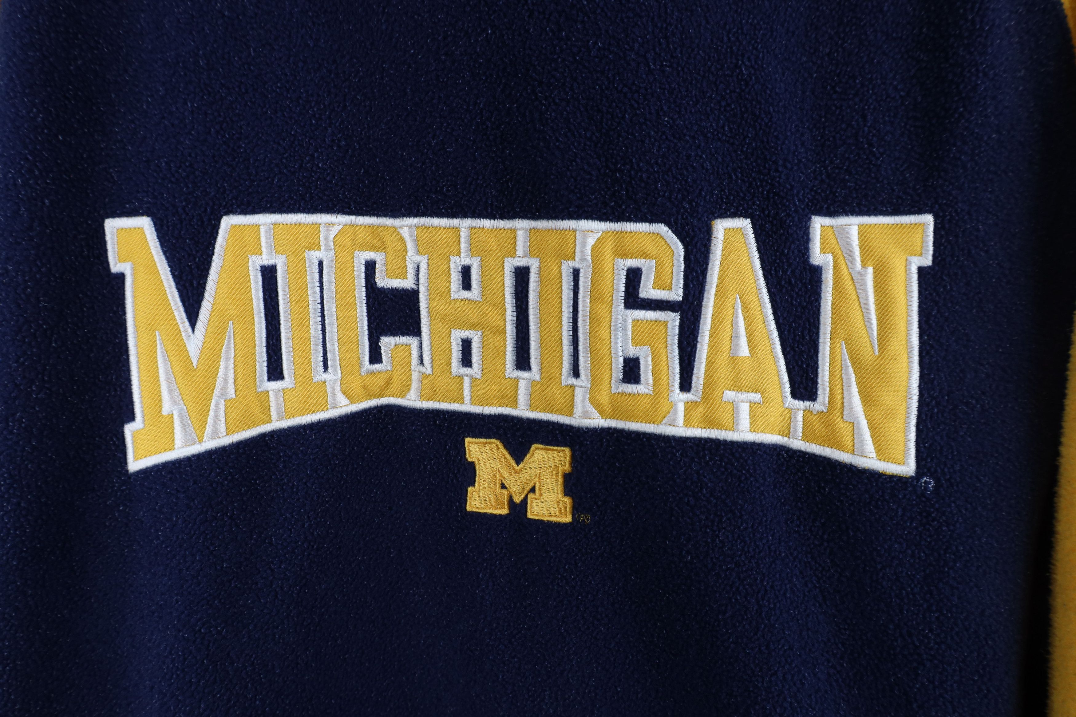 Vintage Vintage University of Michigan Fleece Hoodie Sweatshirt Blue Size US XL / EU 56 / 4 - 7 Thumbnail
