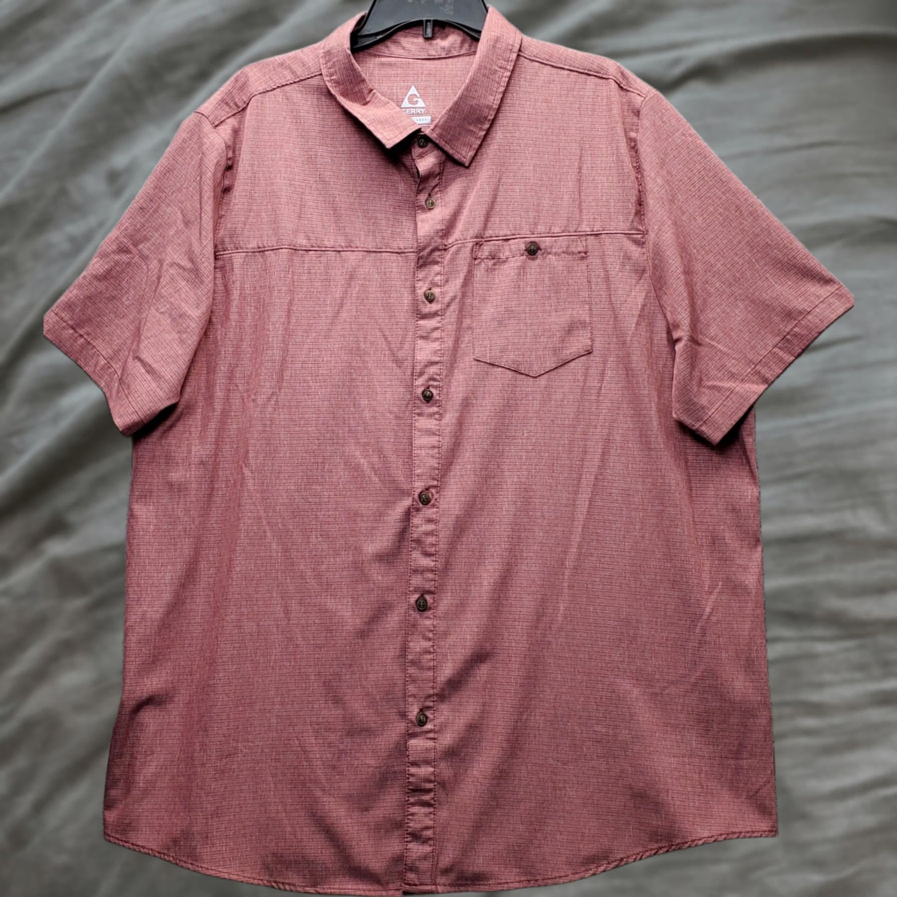Vintage Gerry Performance Shirt Mens XXL Red Short Sleeve Button Up Pocket Shirt Size US XXL / EU 58 / 5 - 1 Thumbnail