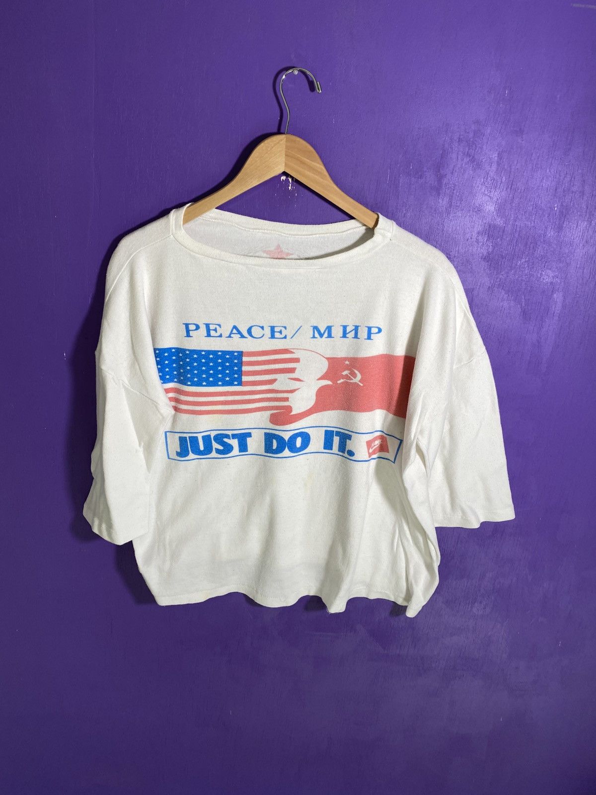 Vintage Vintage 80s Soviet Union/USA peace long-sleeve Size US L / EU 52-54 / 3 - 1 Thumbnail