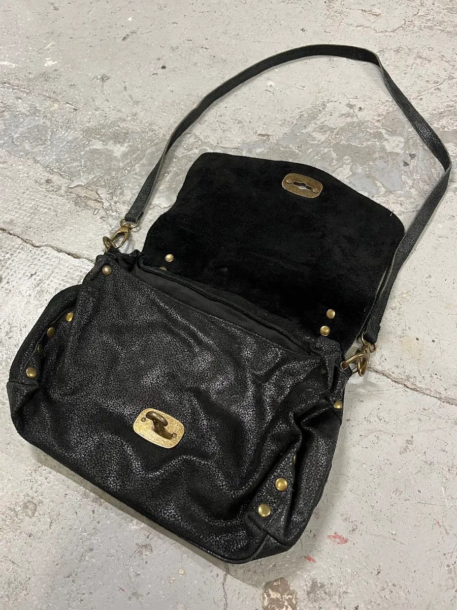 Miu Miu 2000s Miu Miu Black Archive Leather Crossbody Bag Size ONE SIZE - 4 Thumbnail