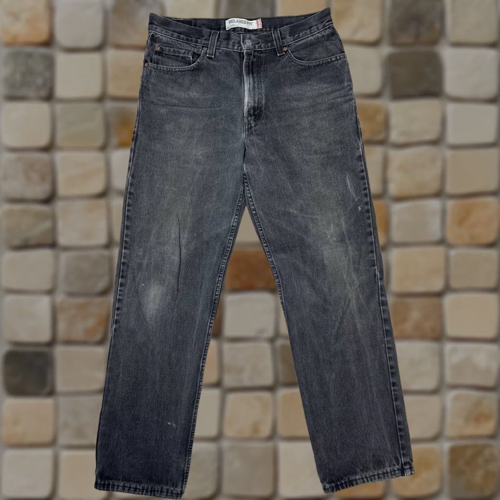 Levi's Levi's 505 Jeans Straight Denim Cotton Dark Wash Gray Mens 34x32 Reg Button Zip 5-Pocket Size US 34 / EU 50 - 1 Thumbnail