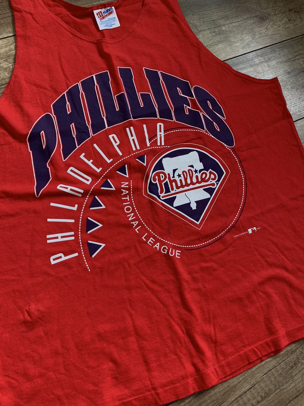 MLB Vintage 1993 MLB Philadelphia Phillies Hanes Tank Top Size US XL / EU 56 / 4 - 5 Thumbnail