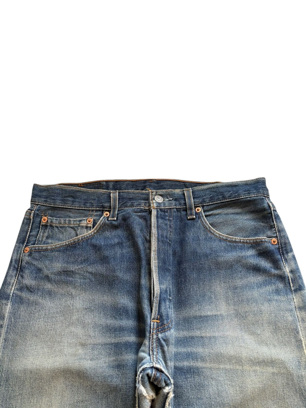 Levi's Vintage 90s Levis 501 Mud Wash Distressed Loose Jeans Size US 33 - 4 Thumbnail