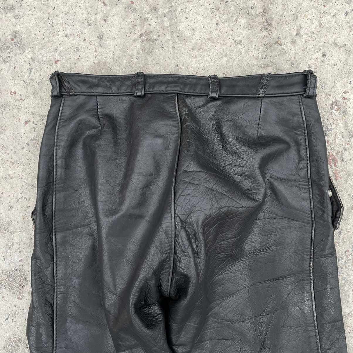Other Vintage Moto Pants 30 Size Real Leather 90s Y2K Style USA Size US 30 / EU 46 - 8 Thumbnail