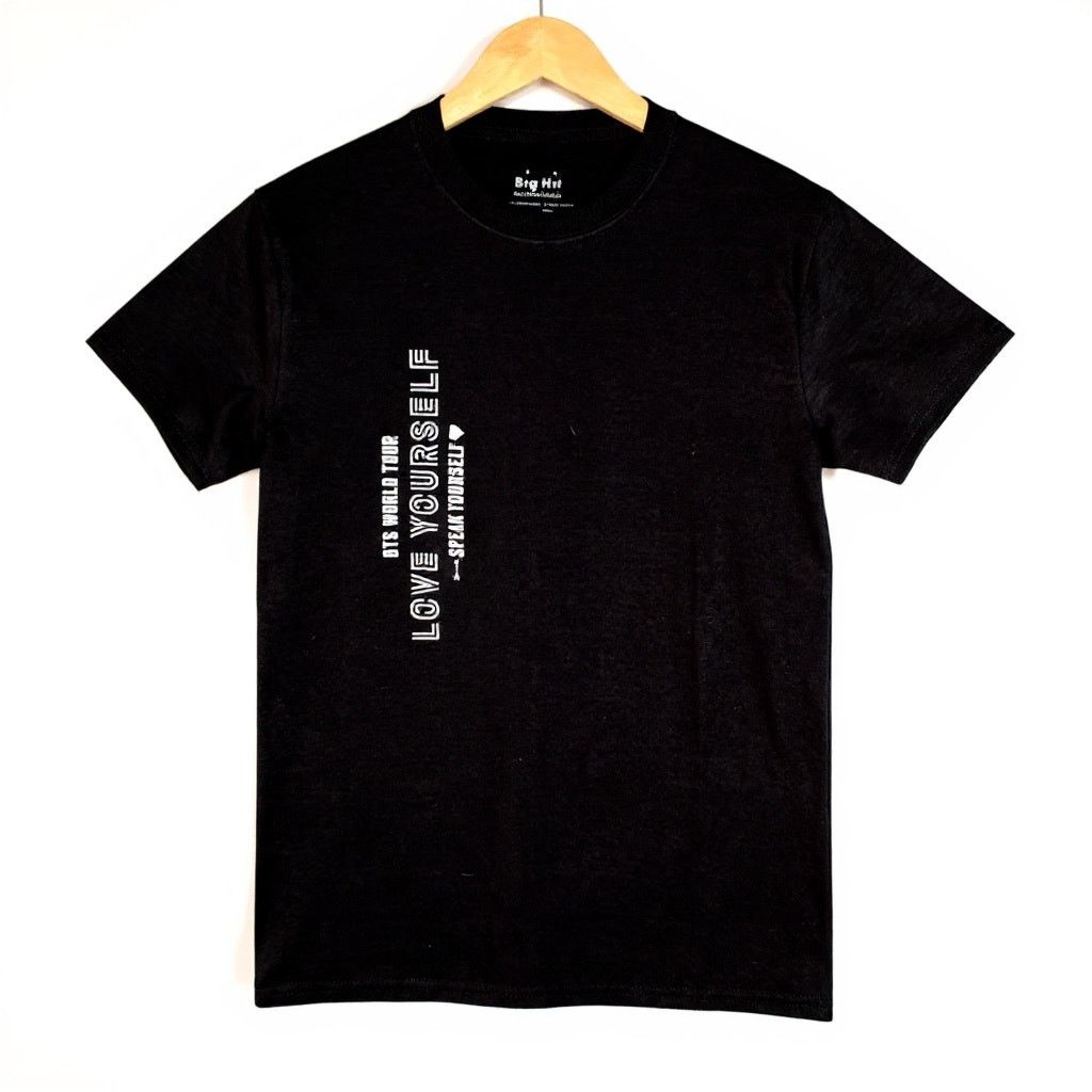 Gildan Men's BTS World Tour Love Yourself Speak T-Shirt Big Hit - S Size US S / EU 44-46 / 1 - 2 Thumbnail