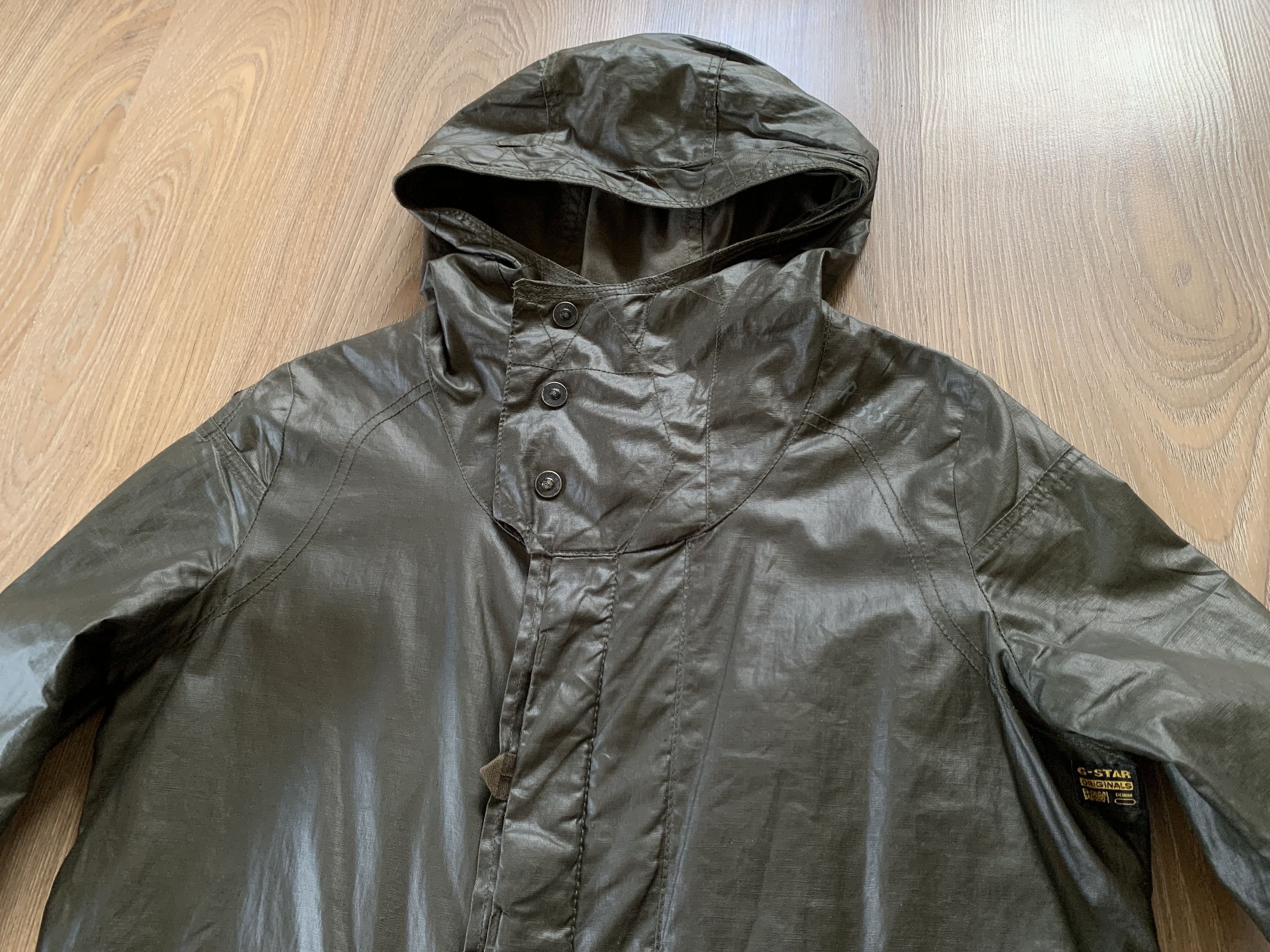 G-Star Womens G Star Raw Legion Parka Khaki Wax Trench Coat Size XS / US 0-2 / IT 36-38 - 5 Thumbnail