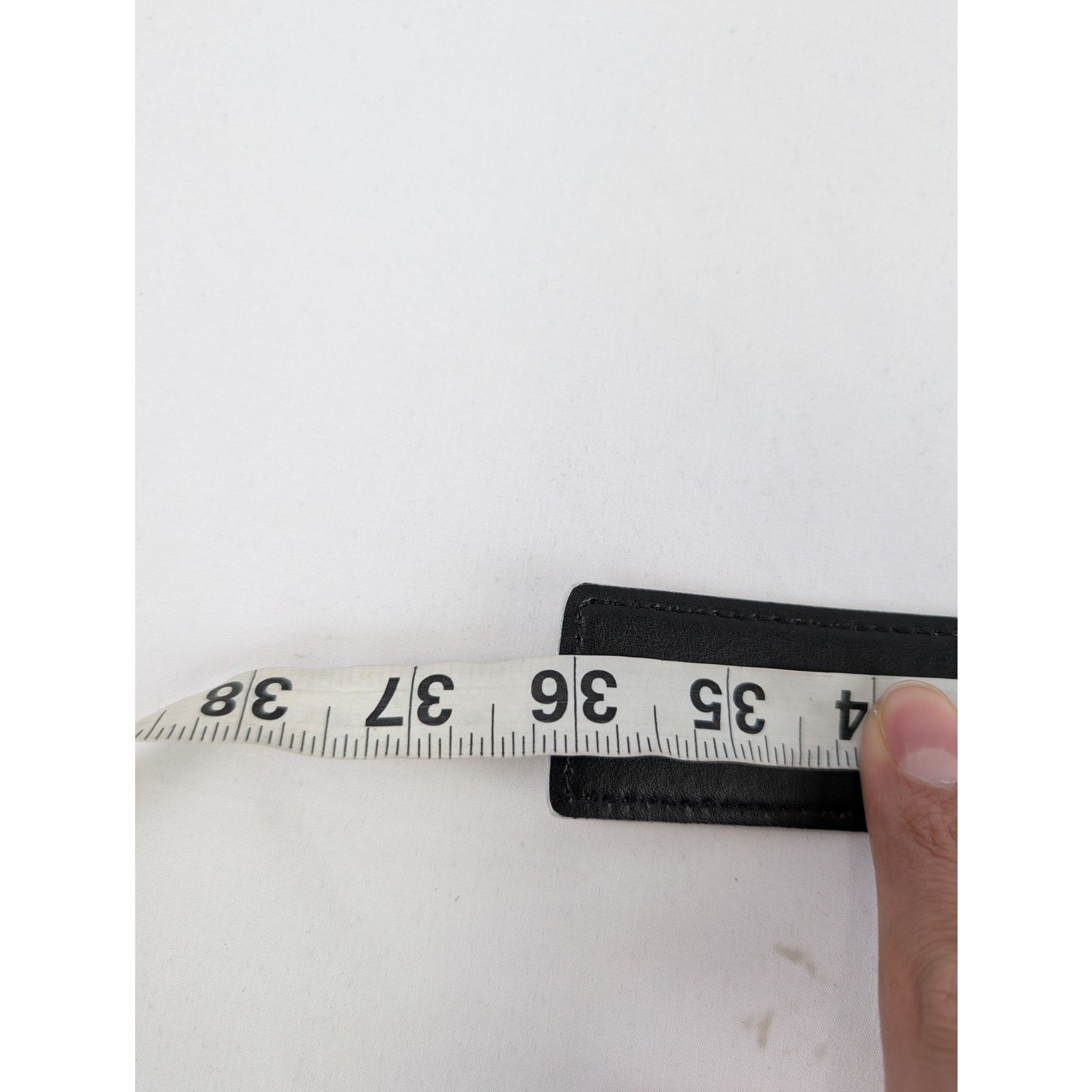Amiri o1rshd1 Q:2 / Size: 80cm / Nappa Amiri 4cm Belt in Alabaster Size 32 - 13 Thumbnail