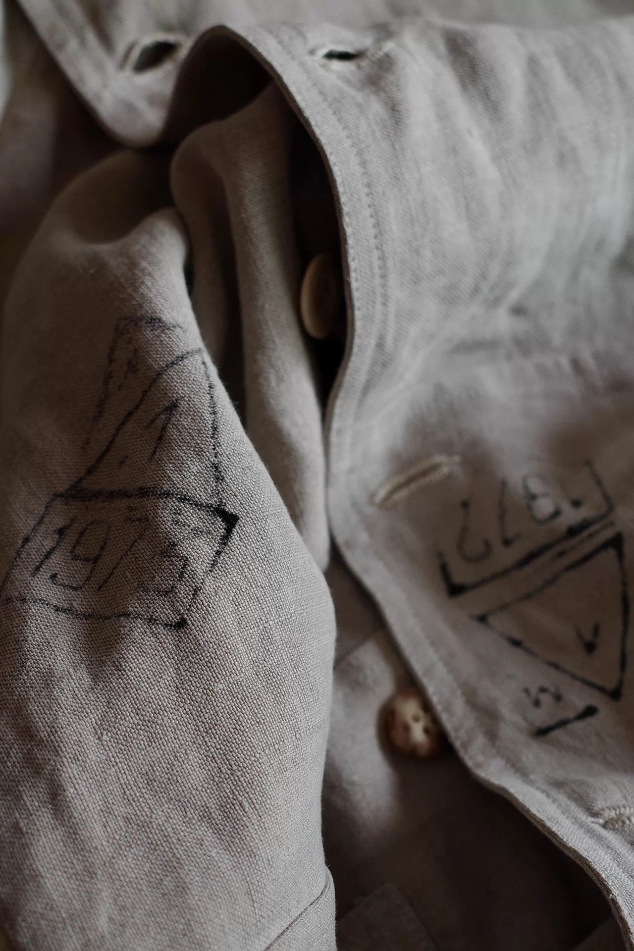 Archivio J.M. Ribot Archivio JM Ribot 00s Vintage Linen Patchwork Jacket Size US S / EU 44-46 / 1 - 8 Thumbnail