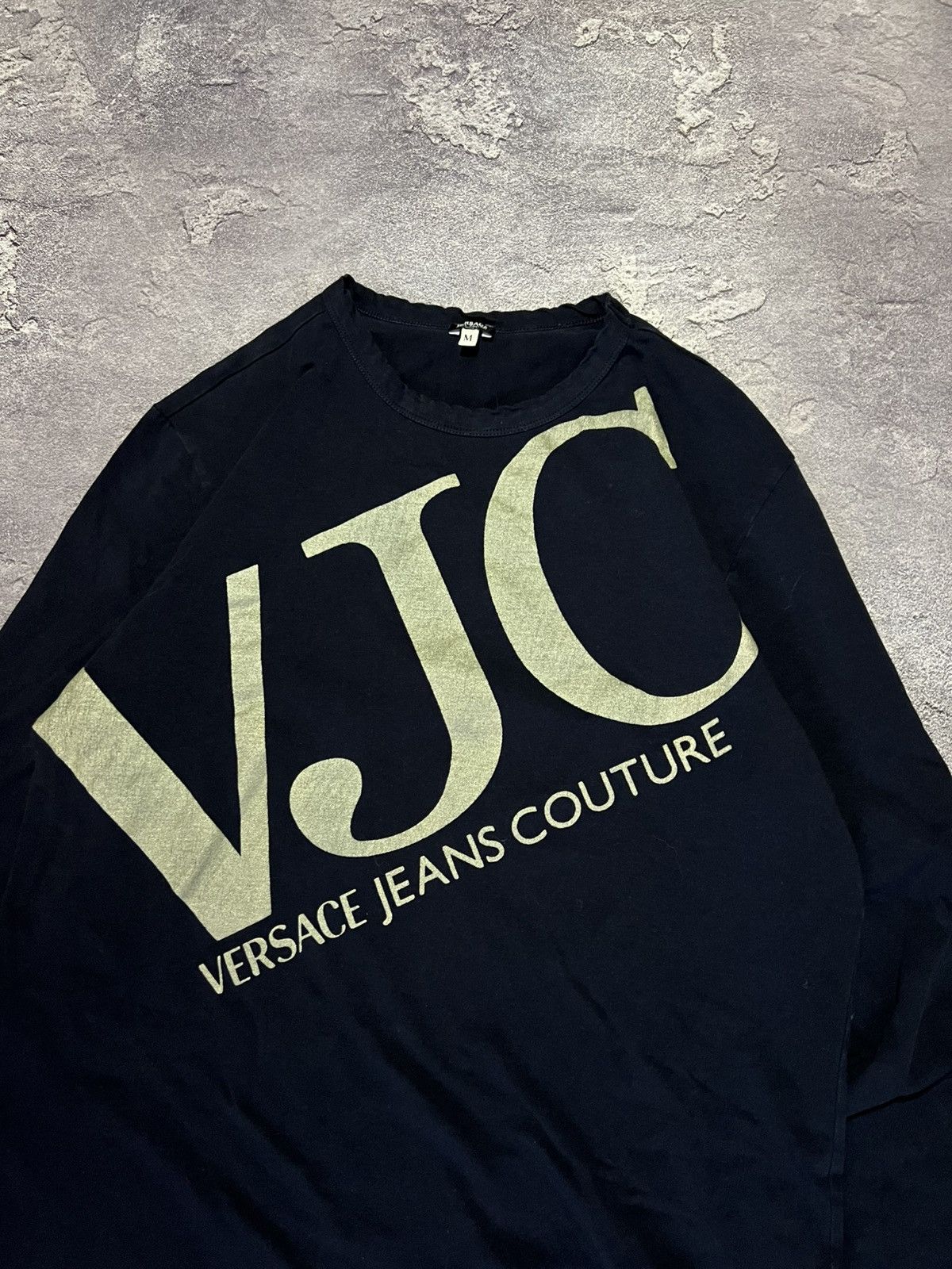 Versace Jeans Couture Versace Jeans Couture Long Sleeve T-shirt Vintage Luxury Size US M / EU 48-50 / 2 - 2 Thumbnail