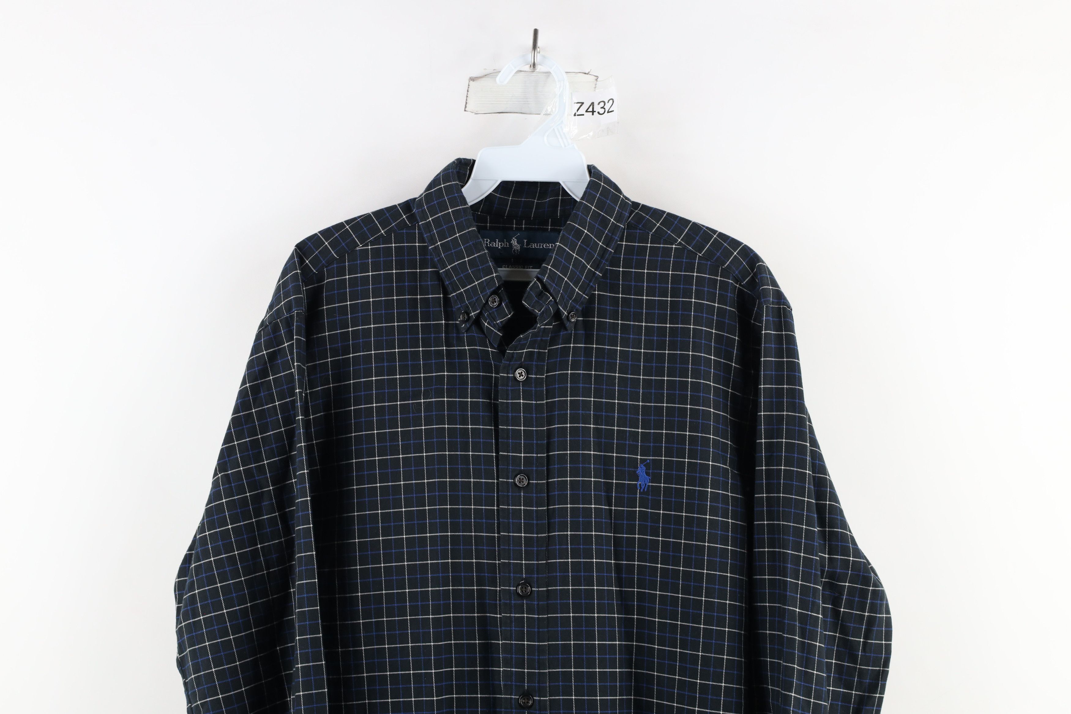 Ralph Lauren × Vintage Vintage 90s Ralph Lauren Flannel Collared Button Down Shirt Size US M / EU 48-50 / 2 - 2 Thumbnail