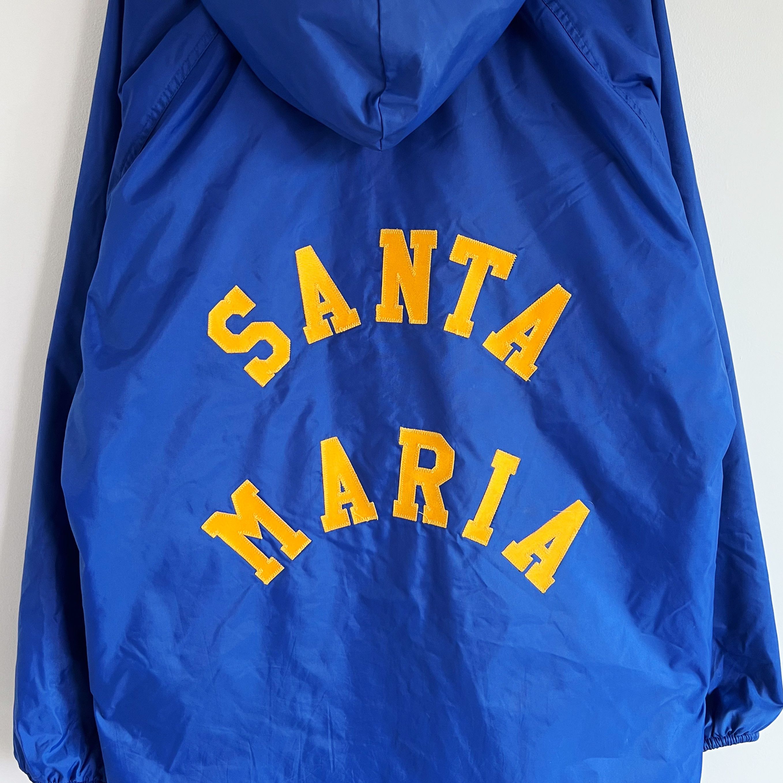 Vintage Vintage Santa Maria School Swim Team Fleece Lined Jacket USA Size US S / EU 44-46 / 1 - 3 Thumbnail