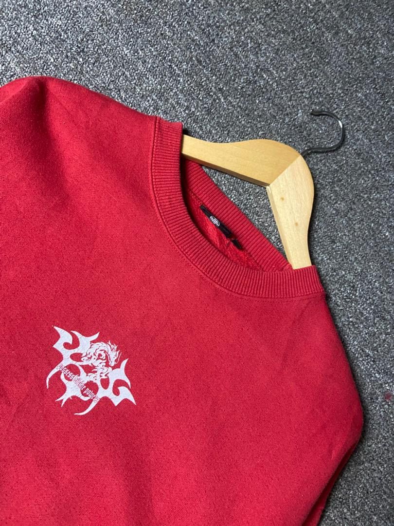 Japanese Brand Bill Crop Dragons Crewneck Sweatshirt (173) Size US L / EU 52-54 / 3 - 8 Thumbnail