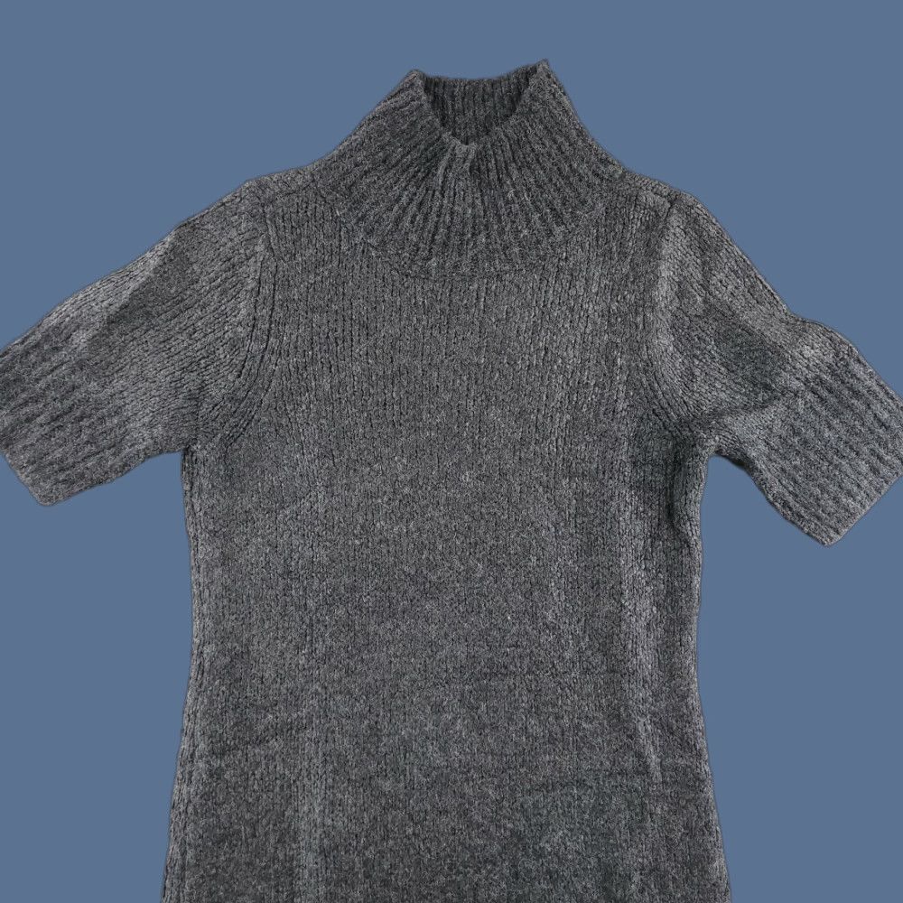 Vintage Simply Vera Vera Wang Sweater Dress Womens Large Gray Turtleneck Wool Acrylic Size L / US 10 / IT 46 - 1 Thumbnail