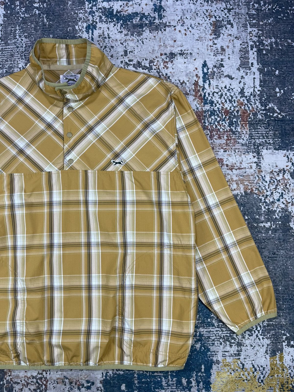 Towncraft Town Craft Snap Button Yellow Lemon Check Pullover Shirt Size US L / EU 52-54 / 3 - 4 Thumbnail