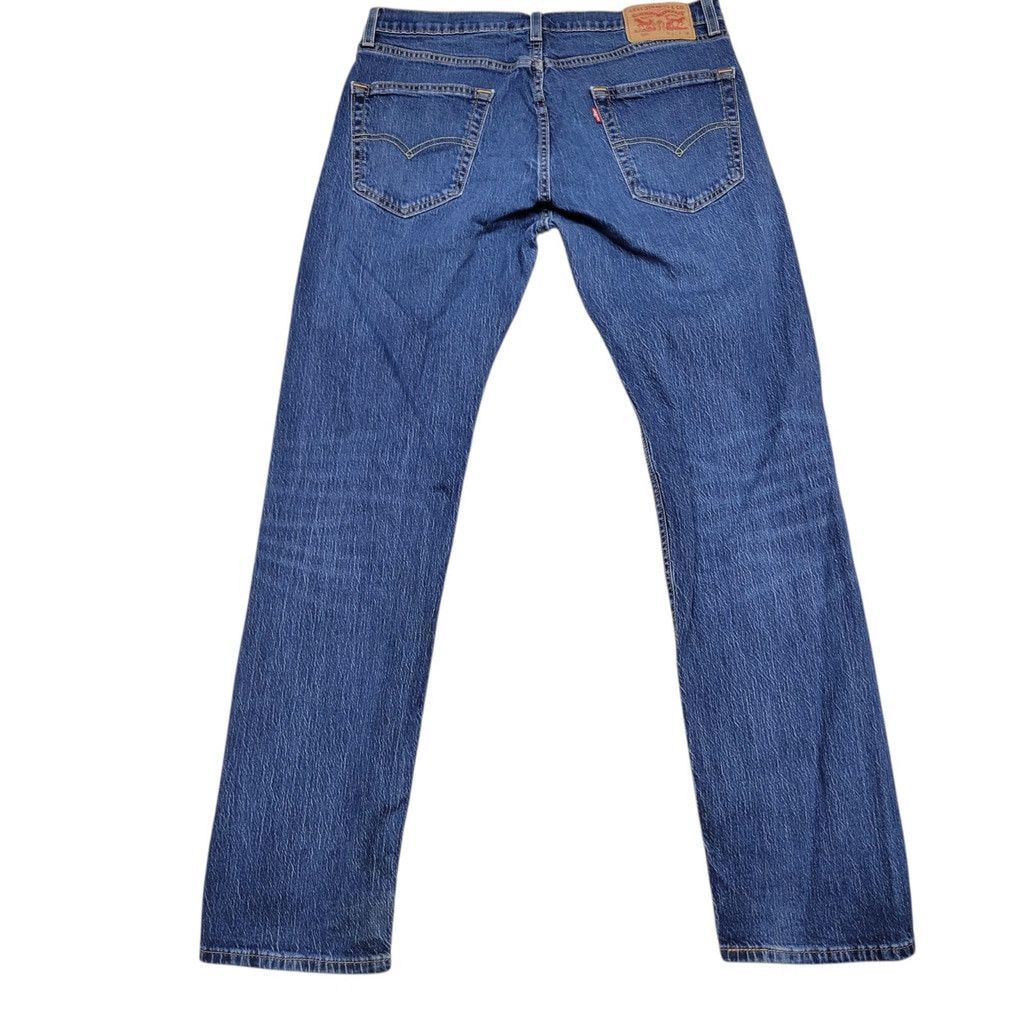 Levi's Levi's Jeans 505 Straight Leg Medium Wash Blue 32/32 Men's Size US 32 / EU 48 - 2 Thumbnail