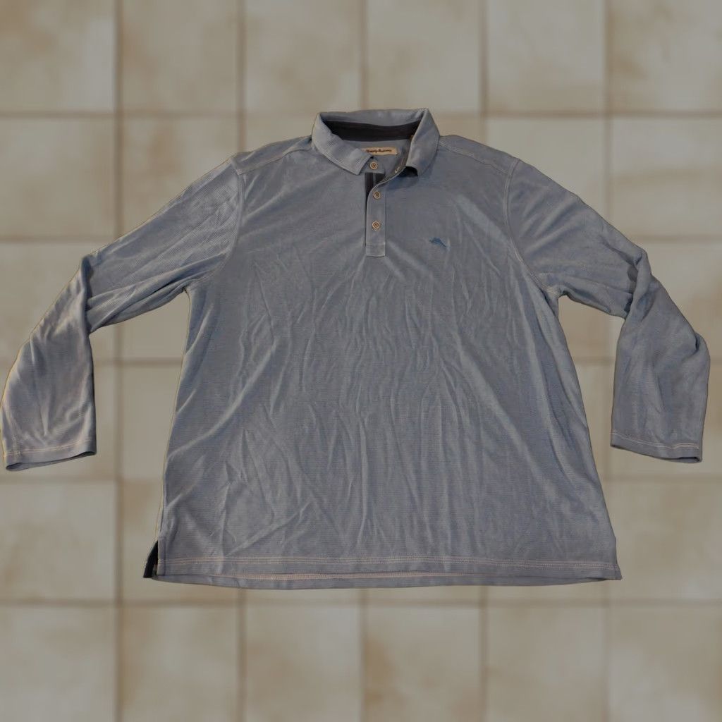 Tommy Bahama Tommy Bahama Polo Shirt Mens XL Blue Long Sleeve Casual Shirt Golf Logo Size US XL / EU 56 / 4 - 1 Thumbnail