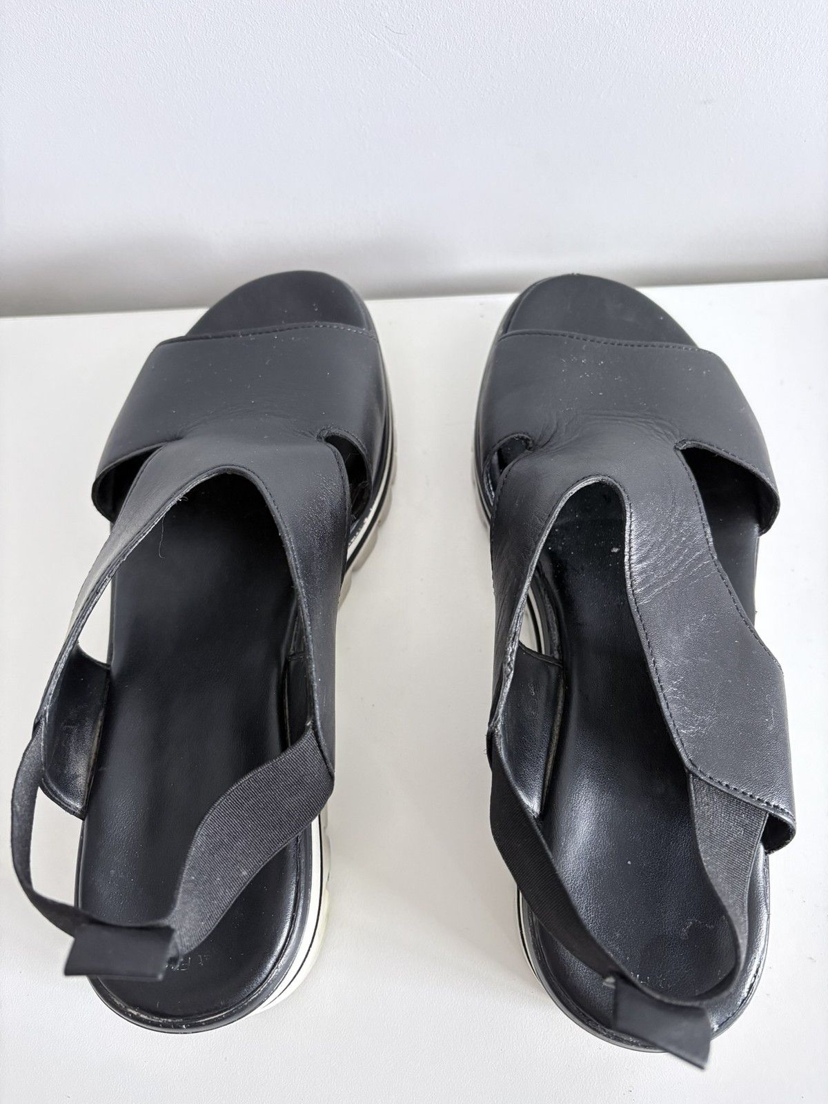 Other Gabor leather wedge black platform sandals women's size 38 Size US 8 / IT 38 - 4 Thumbnail