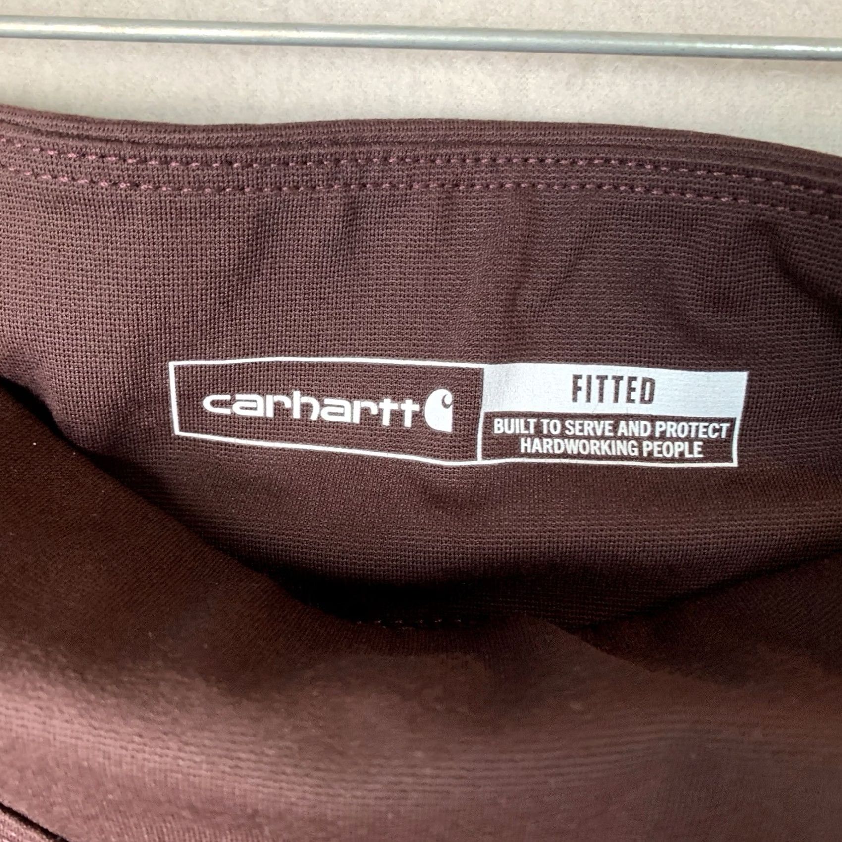Carhartt Carhartt Leggings Women XL Brown Maroon Force Fitted Lightweight Utility 103609 Size 40" / US 18 - 3 Thumbnail