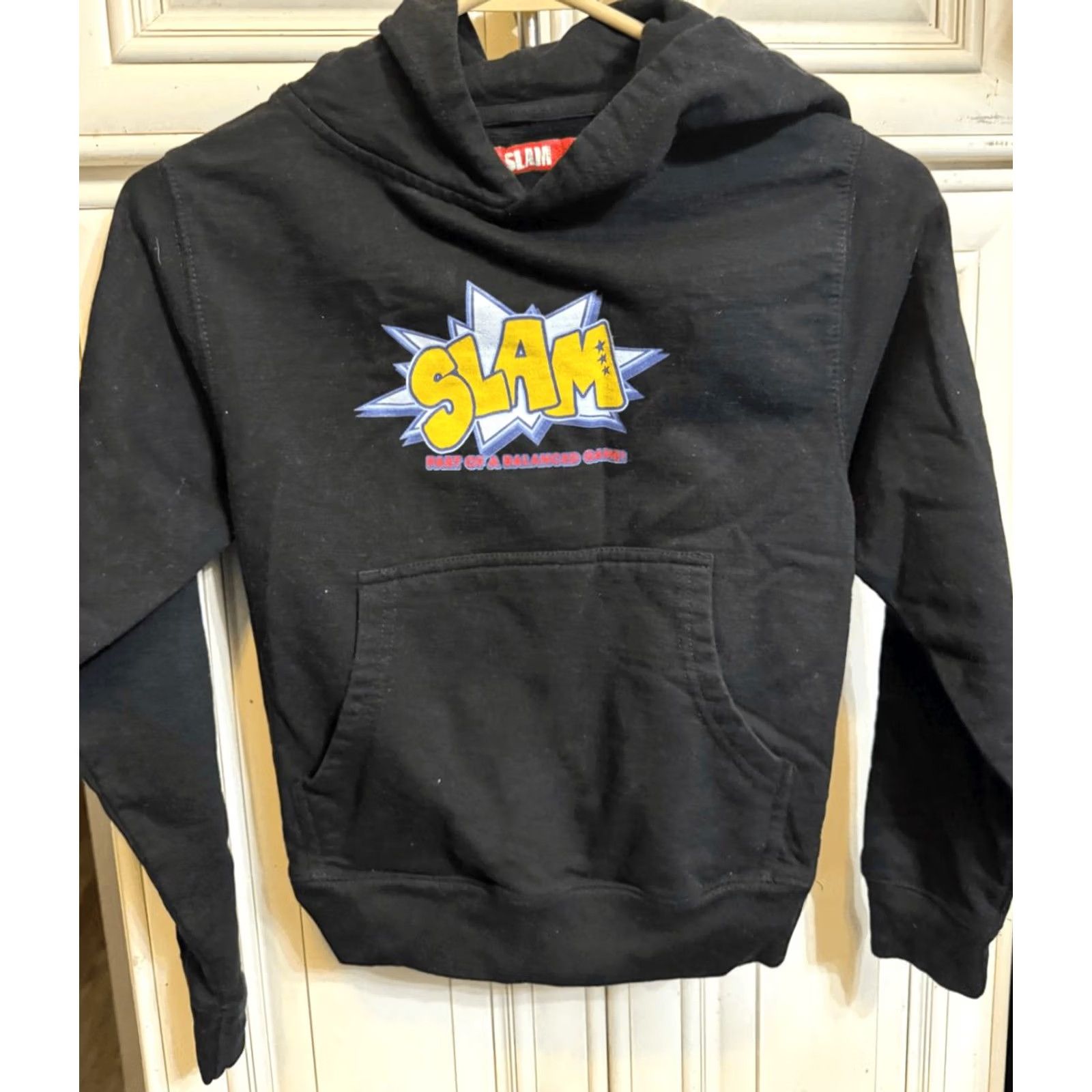 Vintage Slam Goods Unisex Hoodie For Breakfast Graphic Pullover Black Small Size US S / EU 44-46 / 1 - 7 Thumbnail