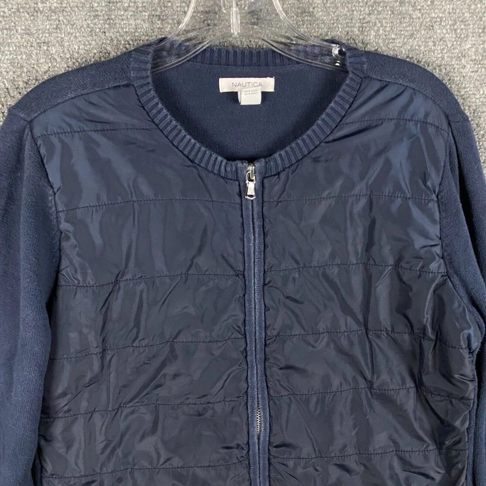 Nautica Nautica Sweater Women's Medium Full Zip 100% Cotton M Size M / US 6-8 / IT 42-44 - 2 Thumbnail
